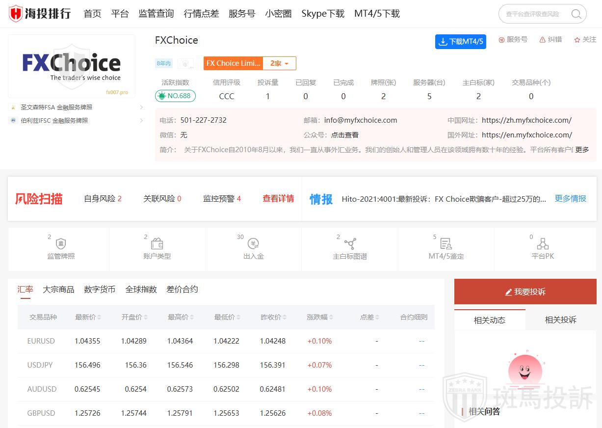 FXChoice是合规的外汇平台吗？可以交易哪些品种？_FxGecko